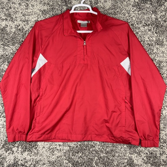 Nike Golf Fit Storm Pullover Jacket Women's XL 1/4 Zip Pink Long Sleeve Light - Picture 1 of 7